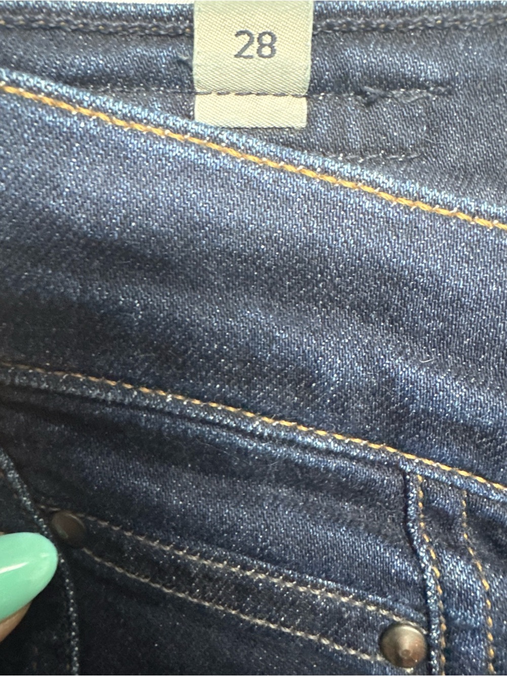 Citizens of Humanity Rocket Crop High Rise Skinny Ankle Jeans 28 Dark Wash - Picture 5 of 8